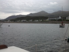 View of the local village, Kyleakin, from the boat.